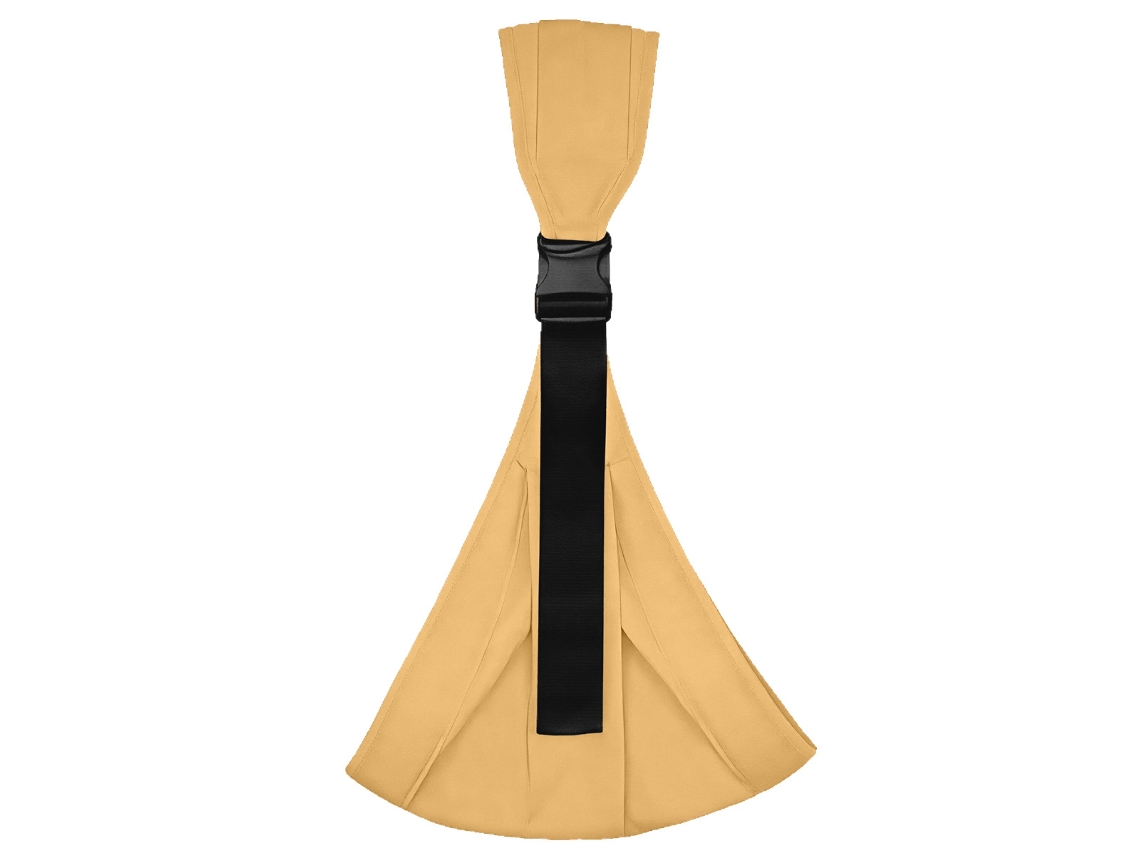 El portabebés Digitallab se adapta a la columna vertebral del bebé para formar una protección natural en forma de C (amarillo)