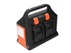 Inversor de corriente portátil de 300 W para batería de 18 V: 110-120 V CA. Accesorio para herramientas de coche - Naranja