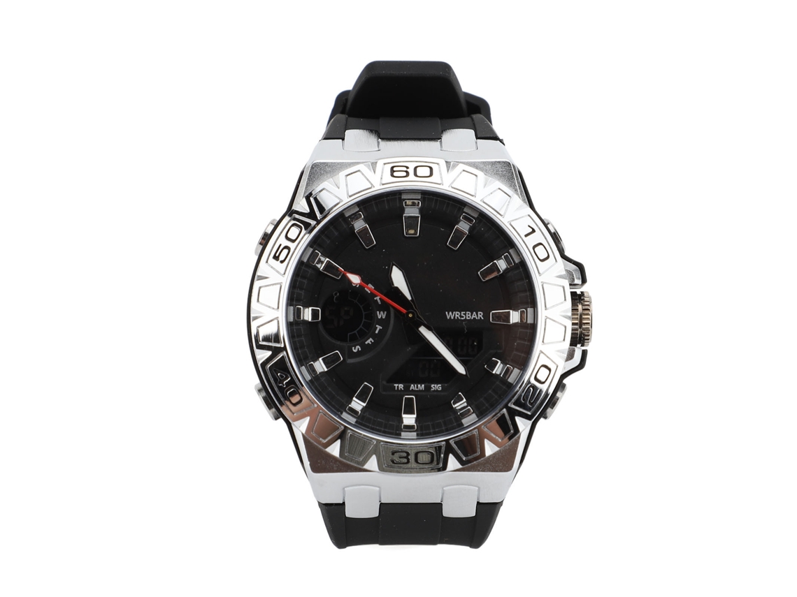 Reloj Deportivo Digital Luminoso Con Cronógrafo, Resistente Al Agua Hasta 50 M, Con Alarma Y Calendario.