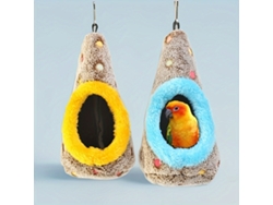Nido Colgante Ovalado Y Aislado Para Pájaros, Adecuado Para Periquitos, Agapornis Y Especies Similares, Con Diseño Ergonómico Para Uso Diari