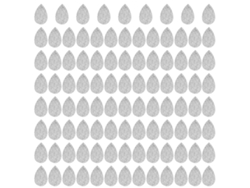 100 Piezas De Pendientes Colgantes En Forma De Lágrima De Cuero Sintético Con Lentejuelas Para La Creación De Joyas Diy.