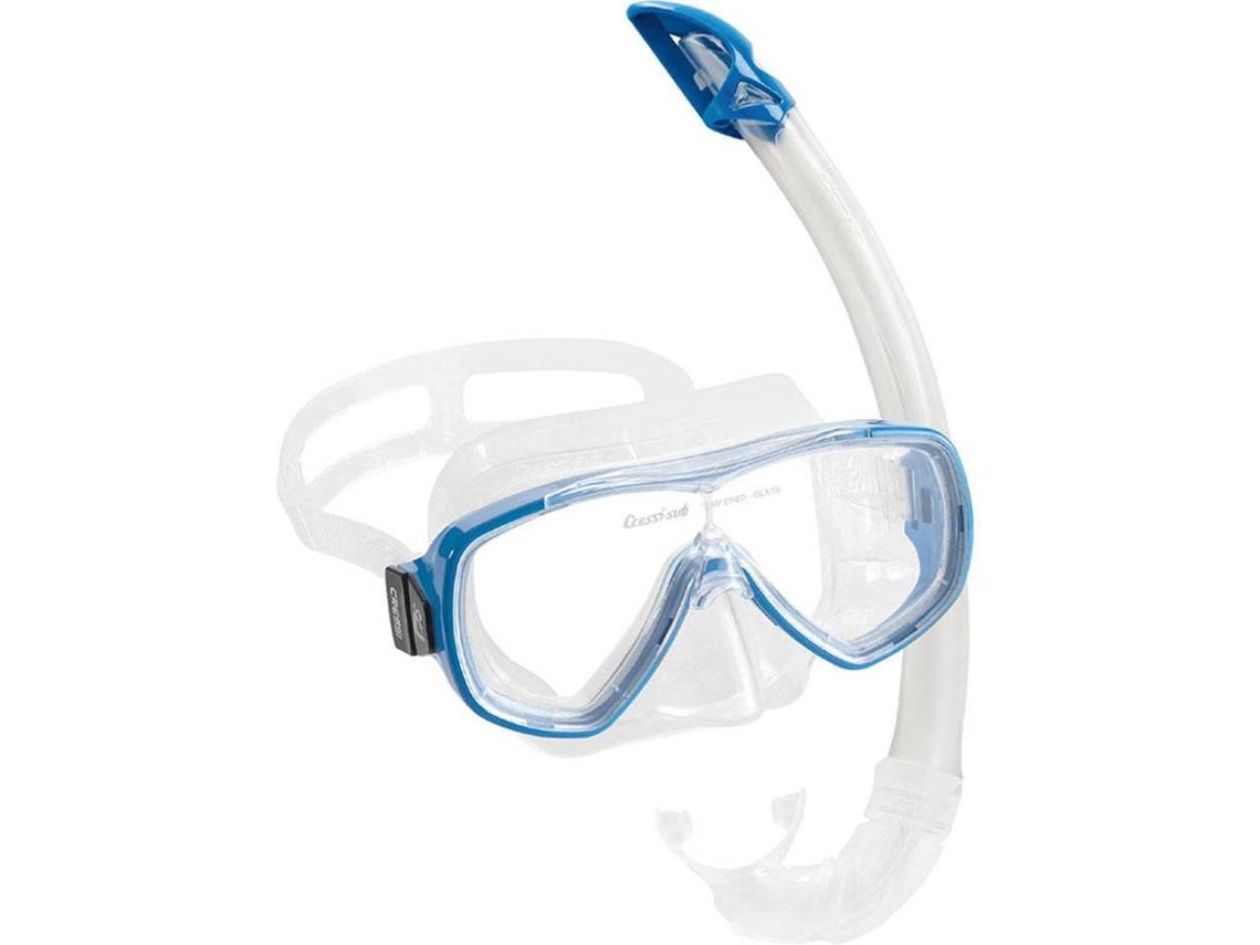 Conjunto De Máscara E Tubos Frontales de Buceo CRESSI Onda