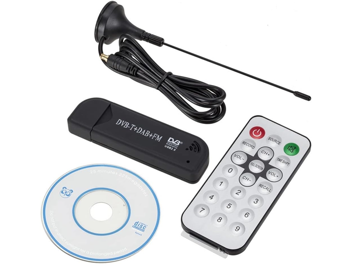 Sintonizador De Tv Digital Usb 2.0 Dvb-t Sdr Fm De Alta Calidad Rtl2832u Fc0012
