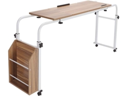 Mesa De Escritura, Cama, Escritorio Para Portátil, Ruedas, Estante