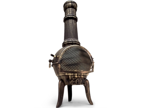 Chimenea de fuego de hierro fundido 112x44cm