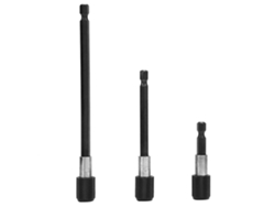 3 Varillas De Extensión Hexagonales De 1/4" Con Punta De Destornillador Magnética Autoblocante.