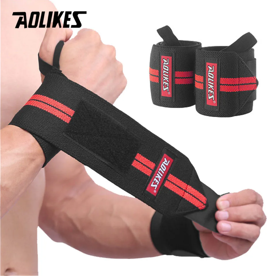 (b, Rojo) Muñequera, Para Levantamiento De Pesas Y Entrenamiento Físico, Equipo De Protección Deportiva