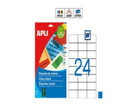 APLI PAPEL 01592 ETIQUETAS P/INVENT.AZUL