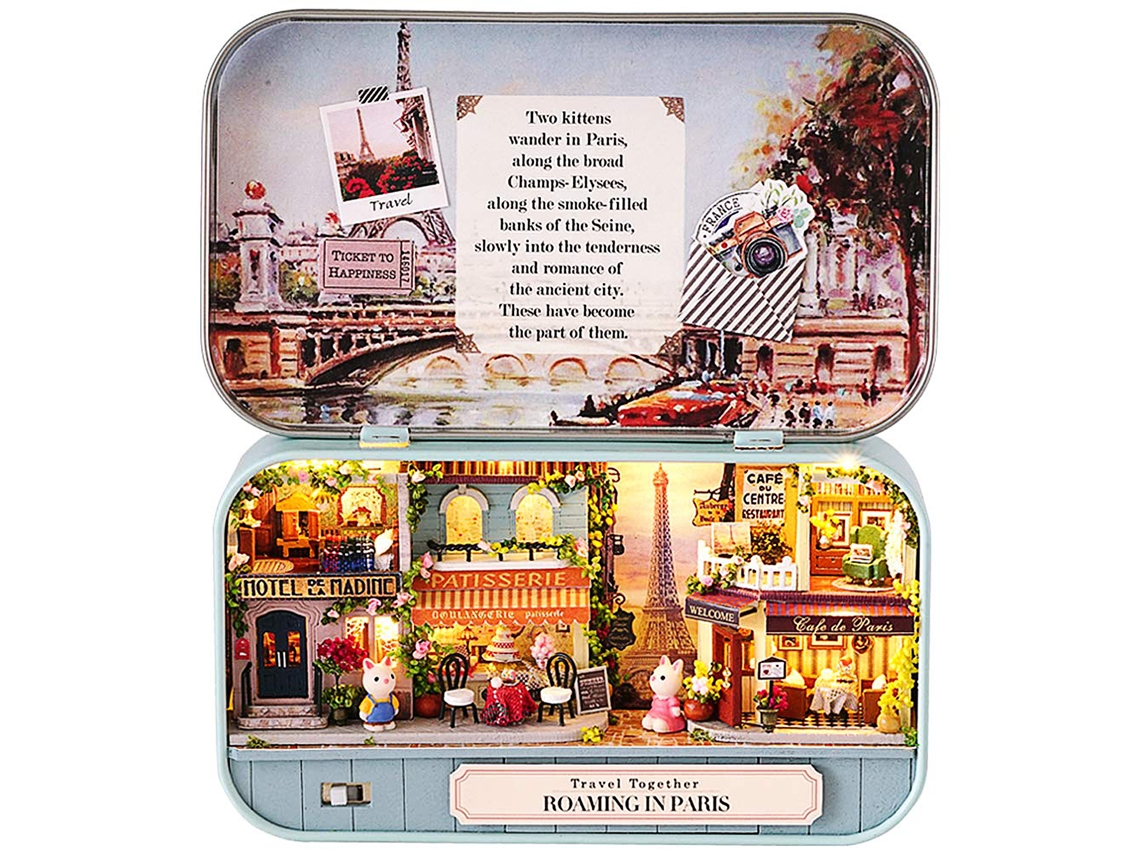 Yncm-kit De Casa Miniatura Con Muebles Diy Para Adolescentes Y Adultos, Regalo Memorable, Roaming In Paris