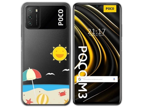 Carcasa Xiaomi Redmi 9T TUMUNDOSMARTPHONE Dibujos Transparente Multicolor