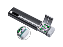 Organizador Semanal De Pastillas Eifson 7 Días Aluminio Doble Protección Sin Bpa (negro)