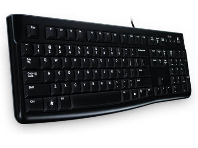 Teclado LOGITECH K120 (Con Cable - Layout Suizo)