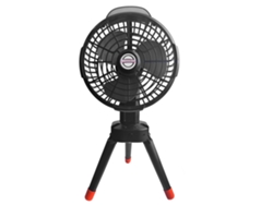 Ventilador De Camping 2 En 1 Con Luz Led, Trípode, Recargable, 4 Velocidades Para Camping, Picnics Y Pesca.
