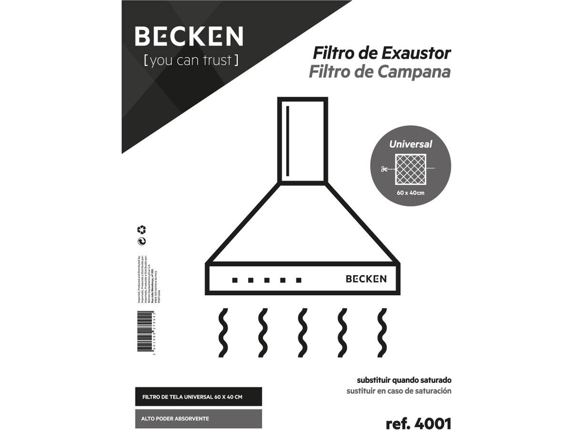 Filtro de Campana BECKEN REF4001
