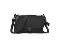 Bolsa de pañales portátil para bebé Negro SIURN