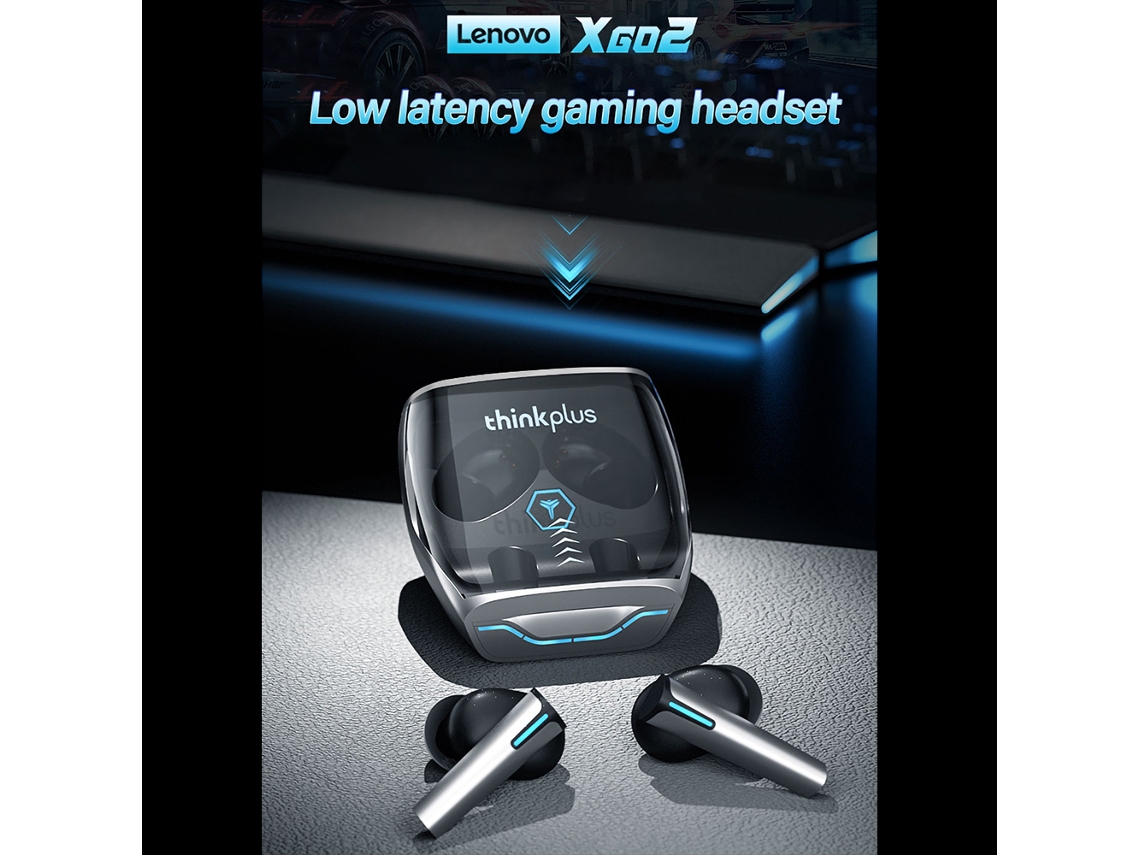 Lenovo Xg02 Audífonos Inalámbricos Gaming Bt5.0 Con Sonido Hifi Y Bajo Retardo Negro