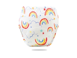 Pañales lavables para bebé, Siurn Rainbow, talla 90 (aptos para bebés de menos de 17 kg)
