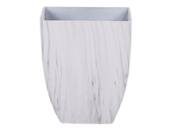 Maceta BELIANI Miro de Mezcla de piedra Blanco 28x28x34