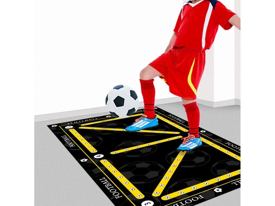 Tapete de entrenamiento de fútbol para todos los niveles, entrenamiento de agilidad y zancada, 40 x 60 cm Eifson (Amarillo dorado)