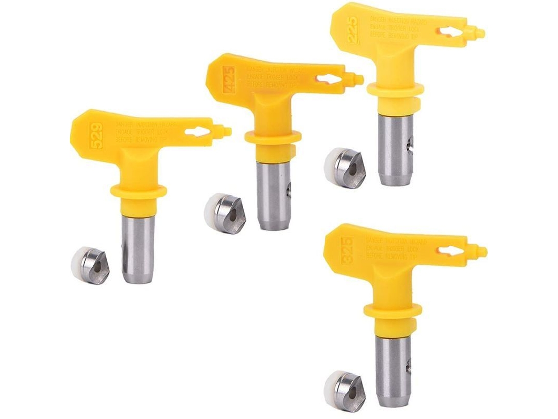 4 Piezas Punta Atomizador Aire Libre Reversible Nozzles Para Pintura (529 325 425 225) Compatible Con Graco Titan Wagner