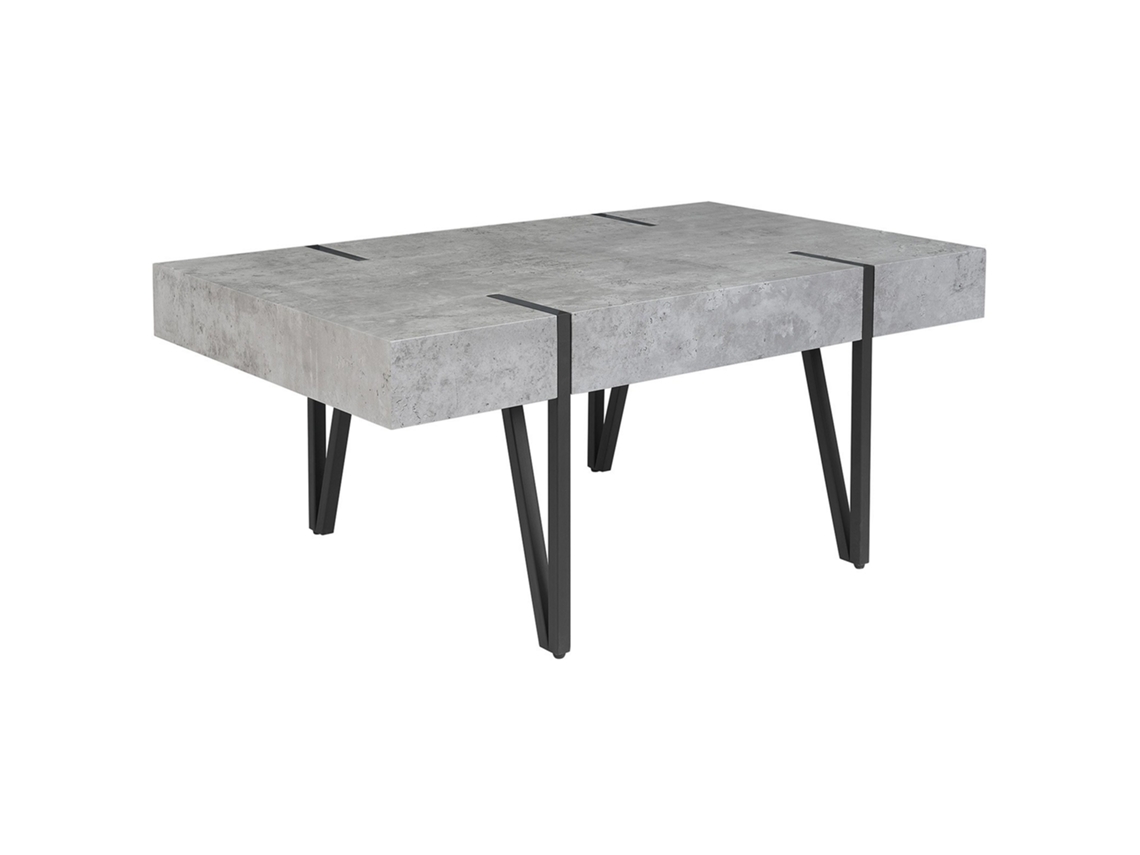Mesa auxiliar BELIANI Adena de MDF Gris 60x100x43