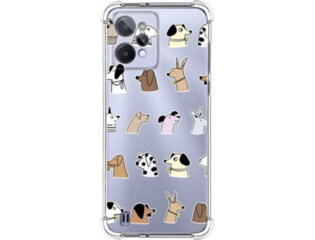 Carcasa para Realme C31 TUMUNDOSMARTPHONE Dibujos Antigolpes Perros Multicolor