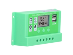 Regulador solar PWM 2026horizon de 10 A con protecciones y pantalla LCD para paneles solares domésticos e industriales.