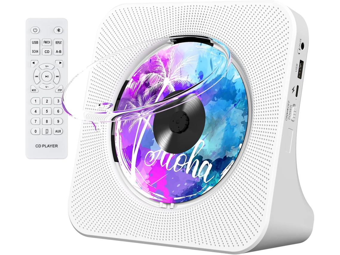 Reproductor De Cd Portátil Con El Reproductor De Música Cd De Escritorio Del Hogar Del Bluetooth Conveniente Para Los Regalos De Los Niños