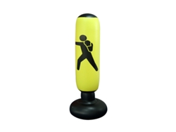 Saco de Boxeo Inflable Vertical de PVC para Entrenamiento CUICH (amarillo)