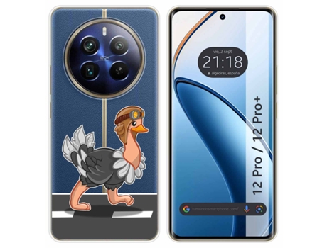 Funda Diseño Avestruz para Realme 12 Pro 5G / 12 Pro Plus 5G TUMUNDOSMARTPHONE Silicona Multicolor