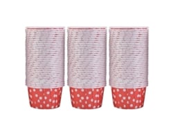 2026-100 Moldes De Papel Redondo Para Cupcakes E Bolos Ferramentas De Baking Pontos Vermelhos
