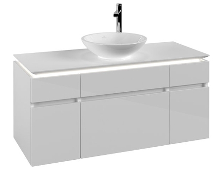 Mueble de lavabo Villeroy &amp Boch Legato B578 1200x550x500mmLavabo céntrico iluminación LED