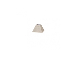 Pantalla Piramide Tenorio E27 Lino beige 15dx8dx11h
