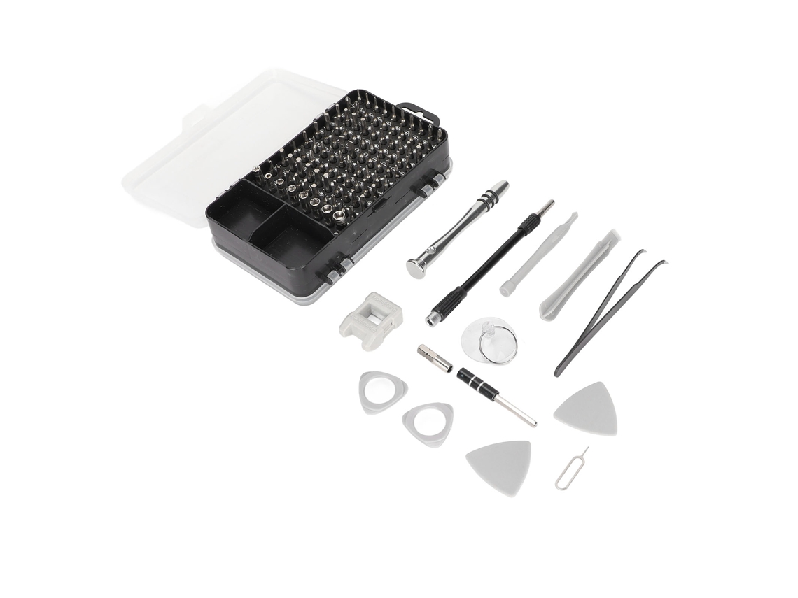 Kit de destornilladores eléctricos 112 en 1 con estuche magnético