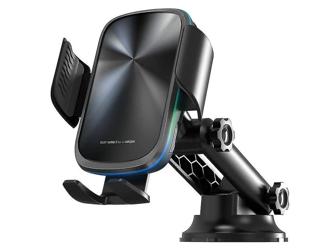 Cargador Carro Qi Fast Auto Para Apple, Samsung Yizhood Negro