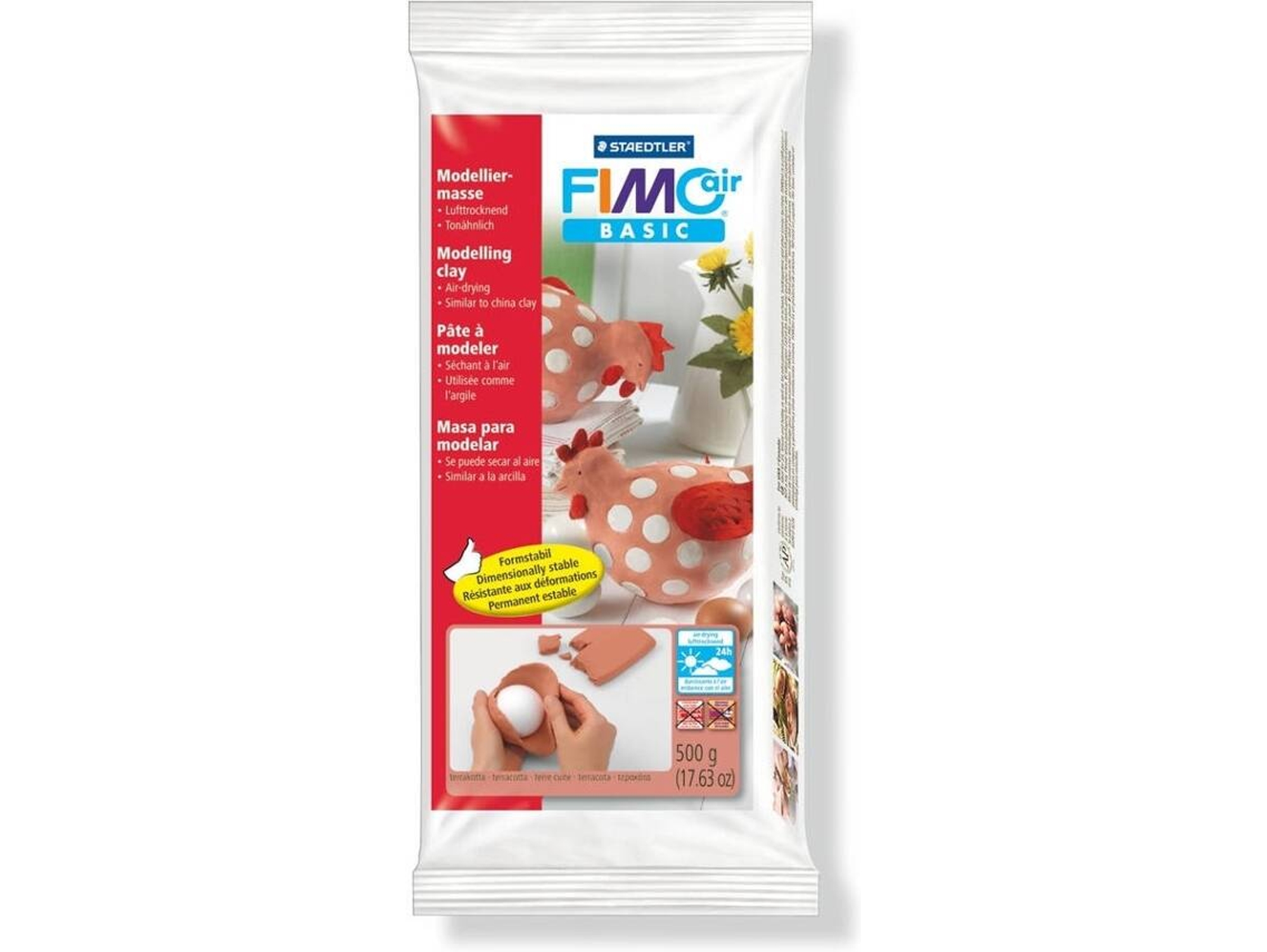 Pasta de Modelar STAEDTLER Fimoair Basic 8100 (500 g)