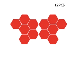 Baok - 12 pegatinas hexagonales de pared (4 cm) con efecto espejo 3D para decoración del hogar - Hazlo tú mismo