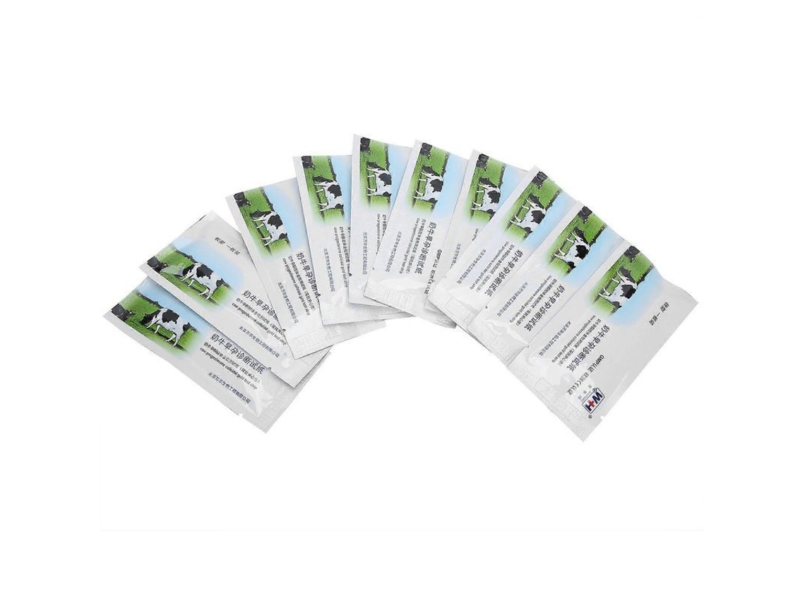 10 Pruebas De Embarazo Desechables De Papel Para Vacas, Herramienta De Detección Temprana Para Ganado.