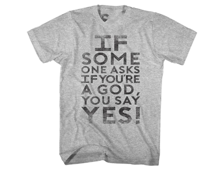 Camiseta ROCKINSTONE Si alguien te pregunta si eres un dios, dices que sí. Camiseta de los Cazafantasmas. (XXL)