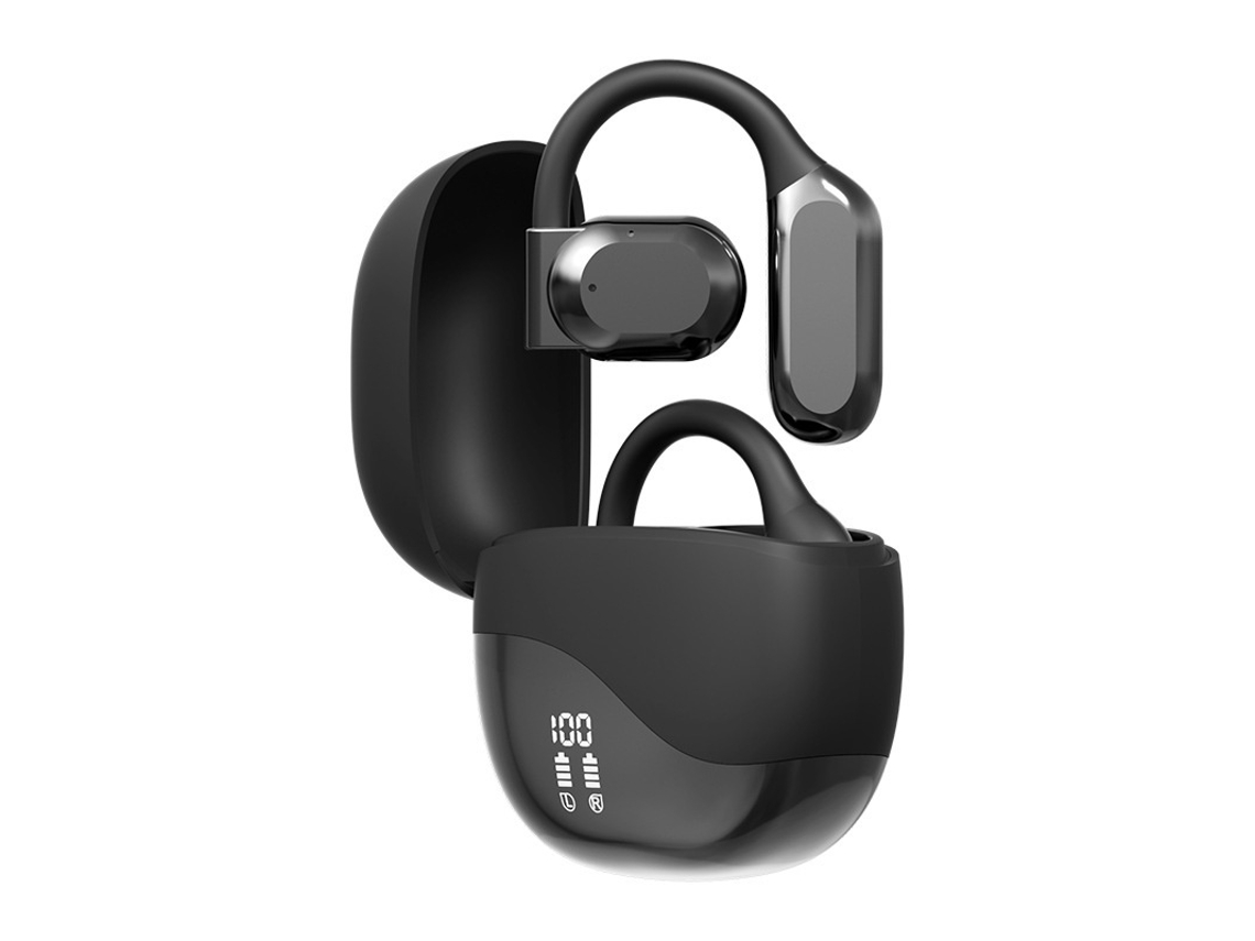 Auriculares Bluetooth 5.3 abiertos JIAPEI con indicador de batería