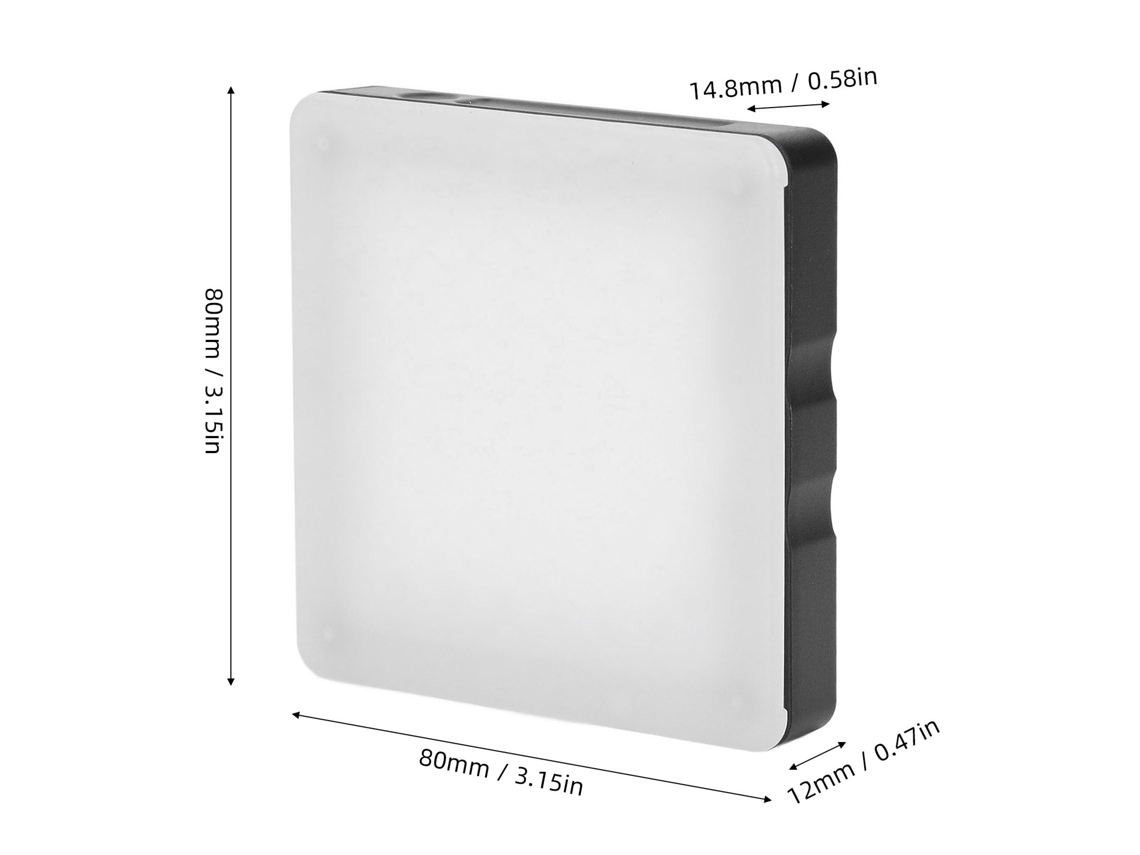 2026-as-luz Led Portátil Para Cámara Con Control Táctil Para Grabación De Video Y Fotografía Multicolor