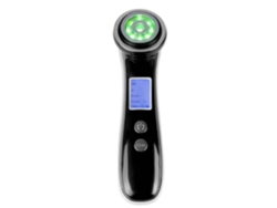 Máquina facial antiarrugas de alta frecuencia Fototerapia LED roja ultrasónica 4 en 1Negro YEMAESRE