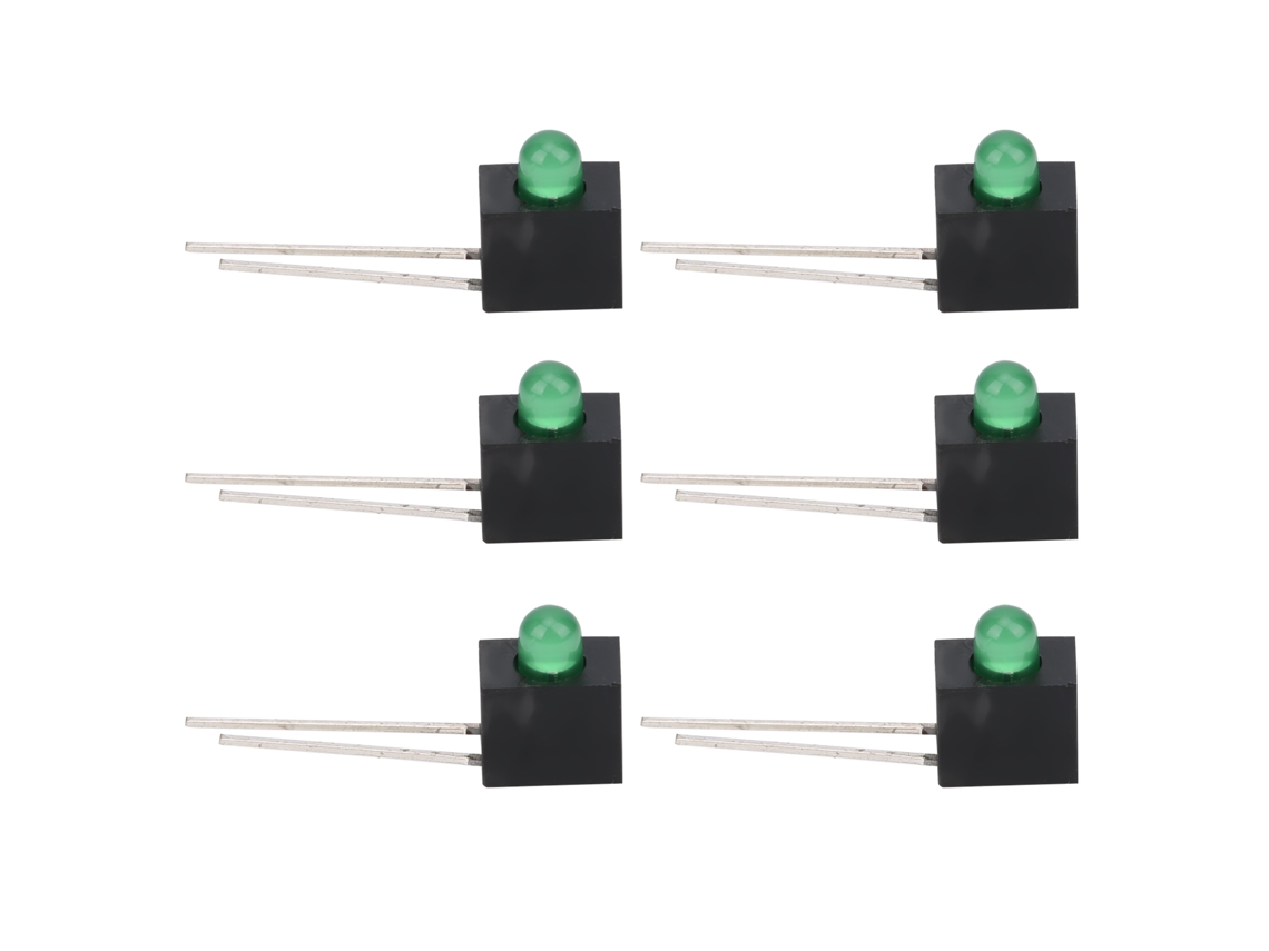 100 portalámparas y pantallas LED de 3 mm y 90 grados