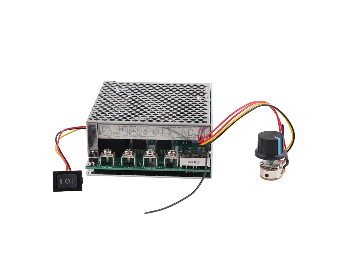 Controlador De Velocidad Para Motor Dc 10v-55v 60a Con Pantalla Digital Y Inversión De Dirección