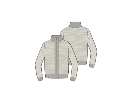 Camiseta de Hombre NAPAPIJRI Cremallera Trondheim Blanco (L)