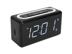 Reloj Digital Con Alarma, Luz Nocturna, Puerto De Carga Usb Y Pantalla Led, 100-240v