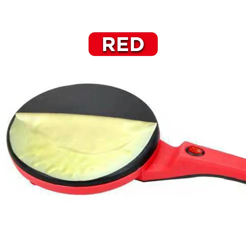(rojo, 110 V) Crepera Eléctrica, Máquina Para Hacer Pizza, Sartén Antiadherente, Máquina Para Hornear Pasteles
