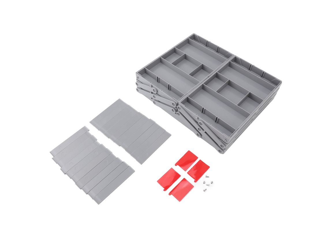Organizador De Escritorio Plegable Y Expandible Con Cajones Multinivel Para Joyas, Cosméticos Y Utensilios - 3 Niveles