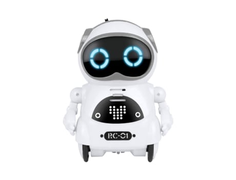 Bolsillo Rc Robot Hablar Diálogo Interactivo Reconocimientos De Voz Grabar Cantar Bailar Blanco VENISYMLIS