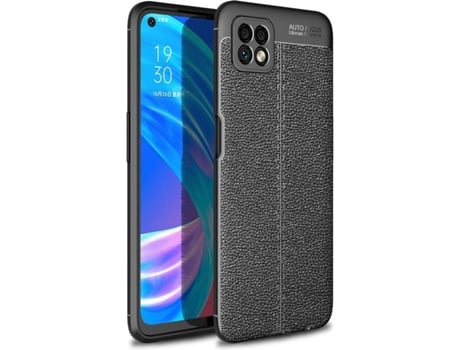 Funda Oppo A73 5G PHONESHIELD Rugged Leather Negro